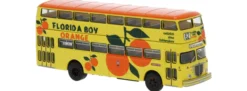 BREKINA 61262 Büssing D2U Doppeldecker Pop-Bus BVG - Florida Boy Orange 1960 | Bus-Modell 1:87
