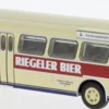 BREKINA 59377 Büssing Senator 12D Freiburg Riegeler Bier 1962 Busmodell 1:87