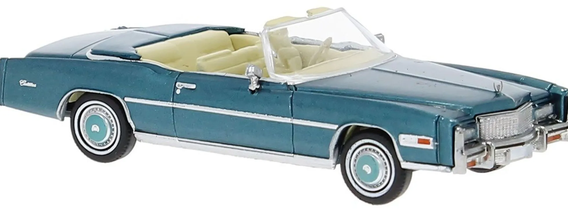 BREKINA 19755 Cadillac Eldorado Convertible 1976 türkis Automodell 1:87
