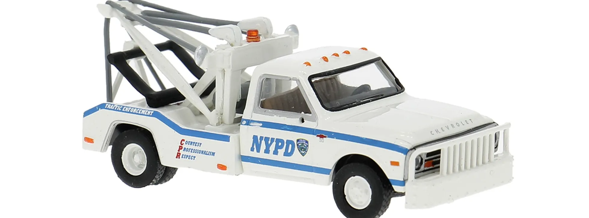 BREKINA 19668 Chevrolet C30 Abschlepper NYPD 1968 | Blaulichtmodell 1:87