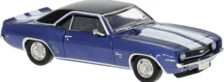 BREKINA 18381 Chevrolet Camaro blau/schwarz | Modellauto 1:87