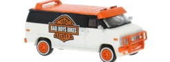 BREKINA 18260 Chevrolet C20 Bad Boys Bikes weiß/orange | Modellauto 1:87