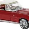 BREKINA 18026 Chevrolet Corvette C2 Cabrio geschlossen - rot | Modellauto 1:87