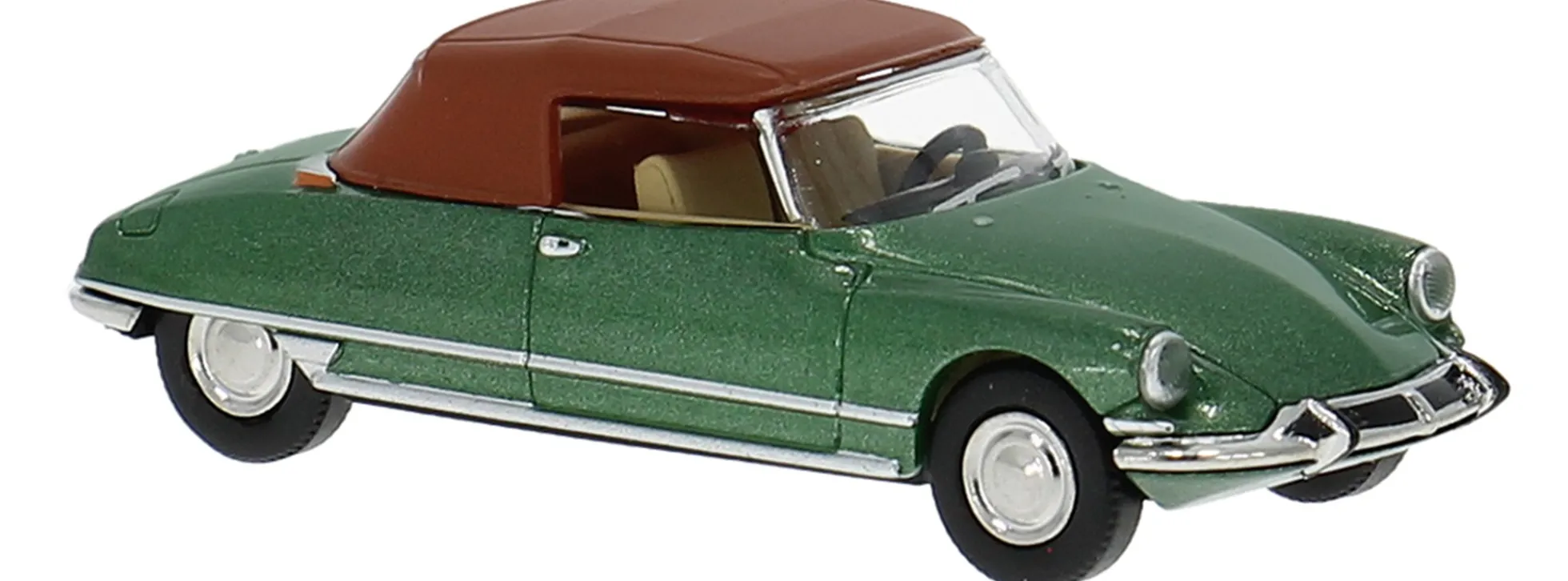 BREKINA 14238 Citroen DS 19 Cabriolet geschlossen grün 1963 | Modellauto 1:87