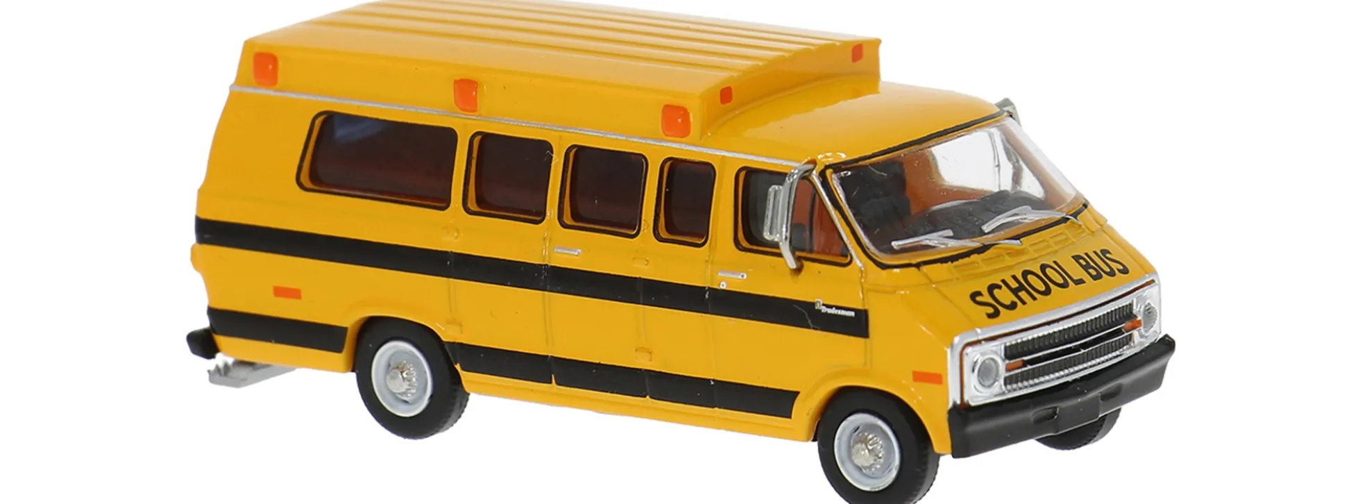 BREKINA 18310 Dodge B 200 Bus gelb School Bus | Busmodell 1:87