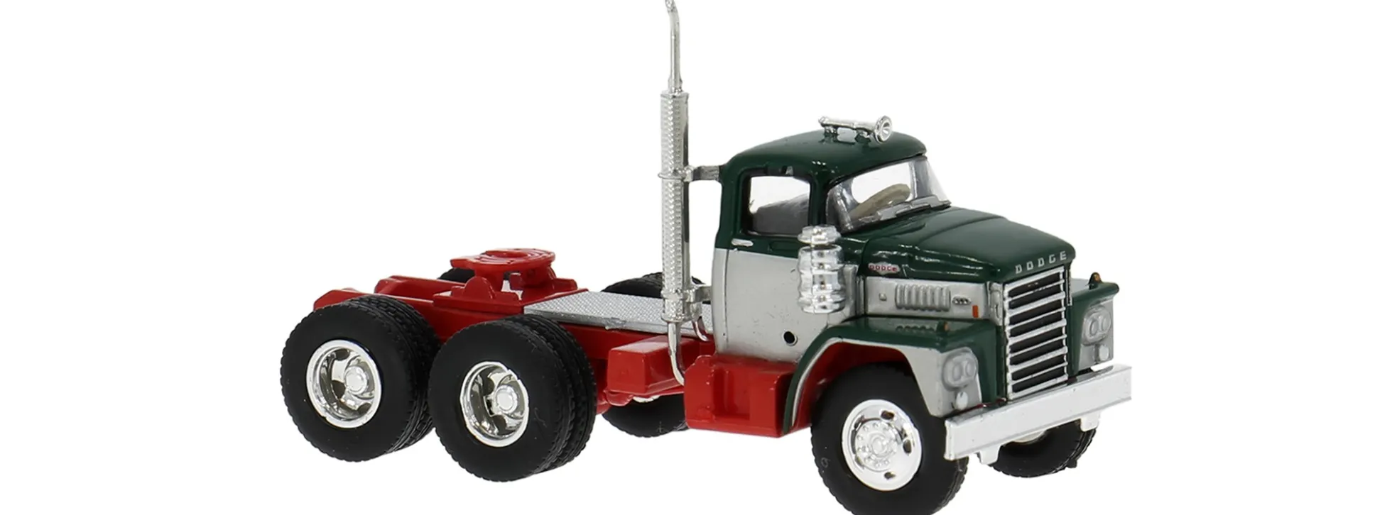 BREKINA 86303 Dodge LCF Sattelzugmaschine dunkelgrün/silber | LKW-Modell 1:87