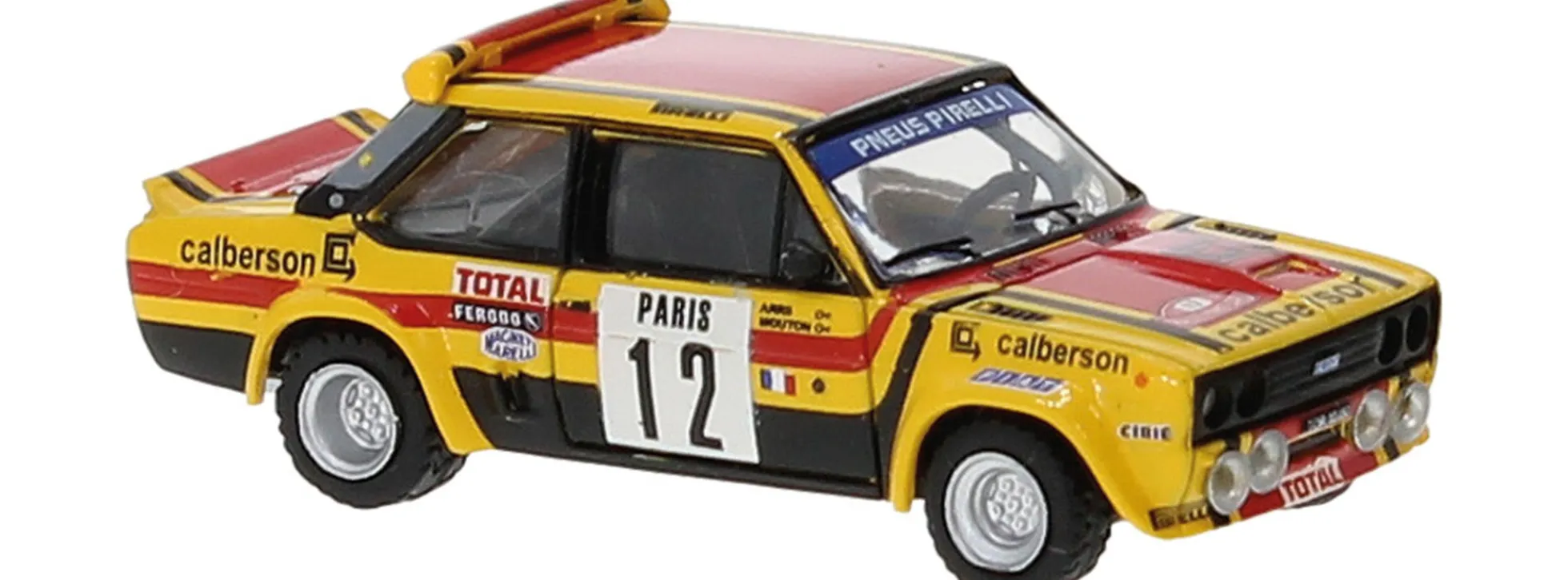BREKINA 22659 Fiat 131 Abarth Calberson Michele Mouton Monte Carlo 1980 Automodell 1:87