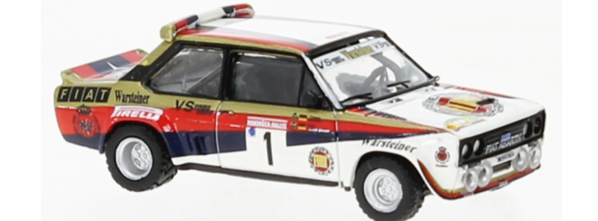 BREKINA 22663 Fiat 131 Abarth Rallye Hunsrück 1980 Fiat Warsteiner Walter Röhrl Automodell 1:87