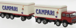 BREKINA 58543 Fiat 691 Millepiedi Kofferhängerzug Campari 1970 LKW-Modell 1:87