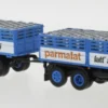 BREKINA 58537 Fiat 691 Millepiedi mit Ladegut Milchkannen Parmalat 1970 LKW-Modell 1:87