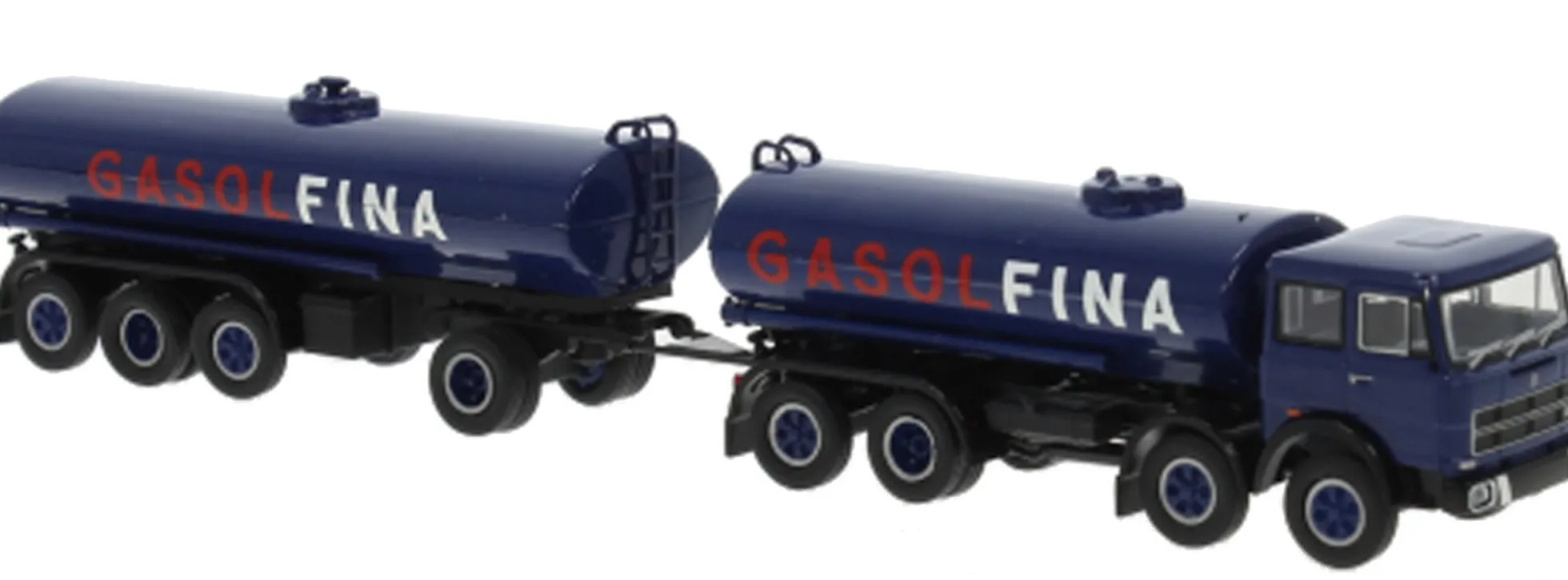 BREKINA 58554 Fiat 691 Millepiedi Tankzug Gasol Fina 1970 | LKW-Modell 1:87