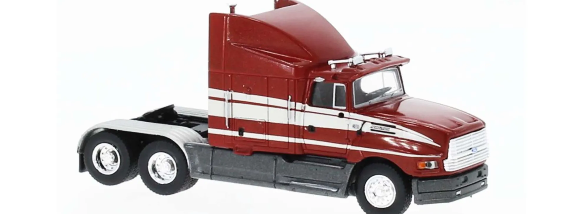 BREKINA 85900 Ford Aeromax Solozugmaschine 3achsig rubinrot weiss 1990 LKW-Modell 1:87