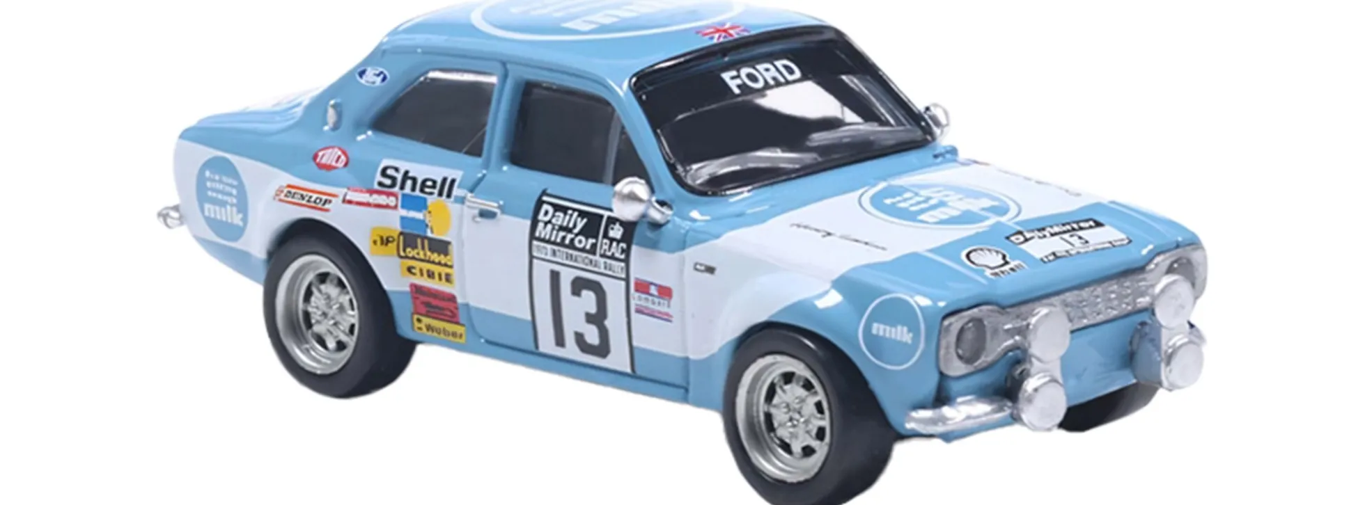 BREKINA 19077 Ford Escort RS 1800Mk1 mit Timo Mäkinen Sieger RAC 1973 | Modellauto 1:87
