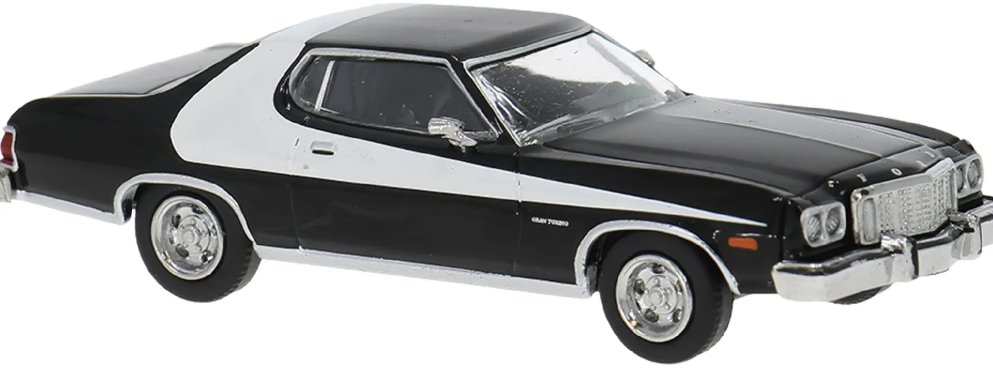 BREKINA 19735 Ford Gran Torino schwarz/weiß | Modellauto 1:87