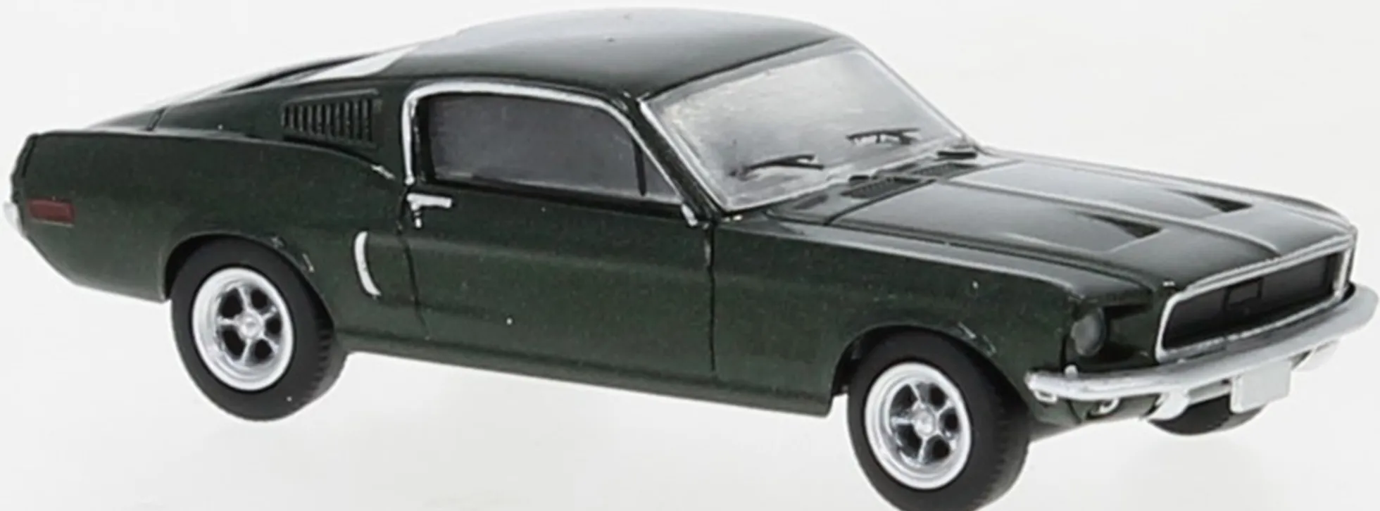 BREKINA 19600 Ford Mustang Fastback 1968 dunkelgrünmetallic Bullitt Automodell 1:87