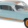BREKINA 19619 Ford Mustang hellblau/orange | Modellauto 1:87