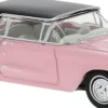 BREKINA 18202 Ford Thunderbird Cabrio mit Hardtop rosa/schwarz 1960 | Modellauto 1:87