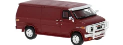 BREKINA 18259 GMC Vandura 1983 - dunkelrot | Modellauto 1:87