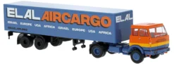 BREKINA 82258 Henschel F161 Pritsche Plane-SZ ELAL-Aircargo van Swieten