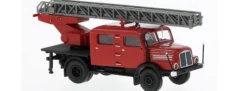 BREKINA 71765 IFA S4000-1 Doppelkabine Drehleiter Feuerwehr neutral 1965 LKW-Modell 1:87