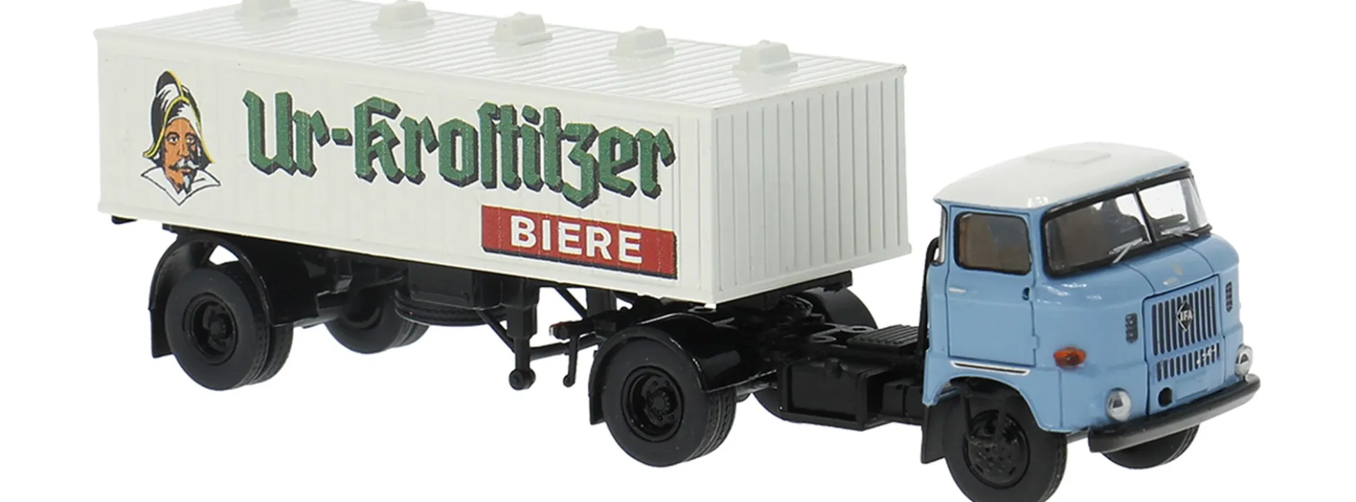 BREKINA 71217 IFA W50 Biersattelzug Ur-Krostitzer 1965 | LKW-Modell 1:87