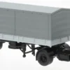 BREKINA 71206 IFA W50 Pritsche-Planen-Sattelzug neutral blau 1965 LKW-Modell 1:87
