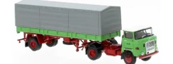 BREKINA 71203 IFA W50 Pritsche Planesattelzug Deutsche Reichsbahn 1965 LKW-Modell 1:87