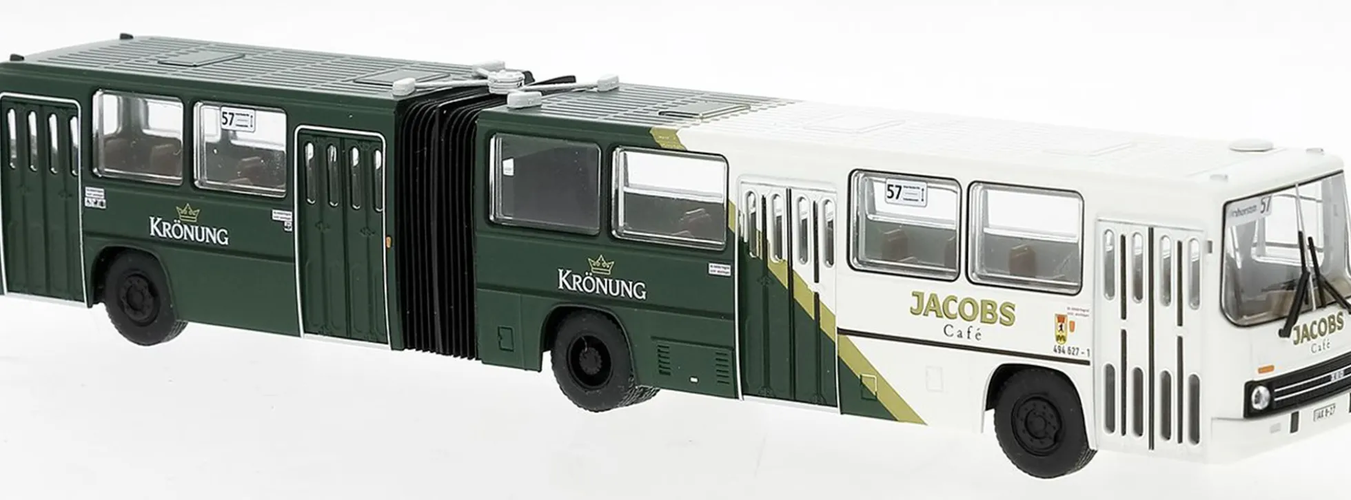 BREKINA 59724 Ikarus 280.02 BVB Jacobs Krönung 1990 Busmodell 1:87