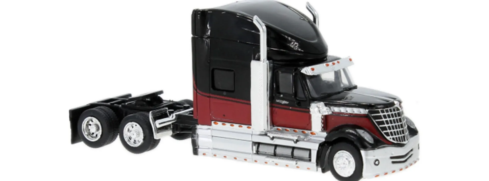 BREKINA 85829 International Lonestar Solozugmaschine 2010 schwarz und dunkelrot LKW-Modell 1:87