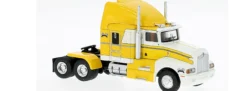 BREKINA 85927 Kenworth T600 Solozugmaschine 3achsig 1984 gelb weiss LKW-Modell 1:87