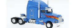 BREKINA 85934 Kenworth T600 Solozugmaschine 3achsig Flames 1984 LKW-Modell 1:87