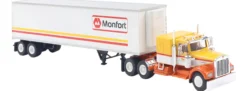 BREKINA 86257 Kenworth W900 Koffersattelzug Monfort modern | LKW-Modell 1:87