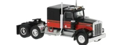 BREKINA 86250 Kenworth W900 Sattelzugmaschine schwarz/rot 1977 | LKW-Modell 1:87