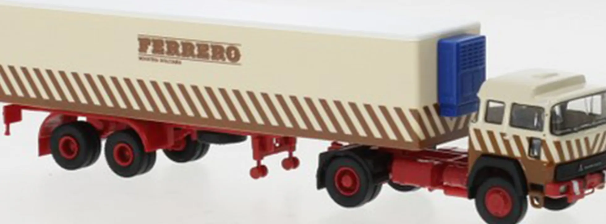 BREKINA 83284 Magirus 310D 16 Kühlkoffersattelzug Ferrero 1974 LKW-Modell 1:87