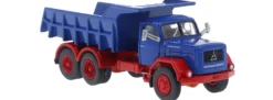 BREKINA 83303 Magirus Jupiter Kipper blau/rot | LKW-Modell 1:87
