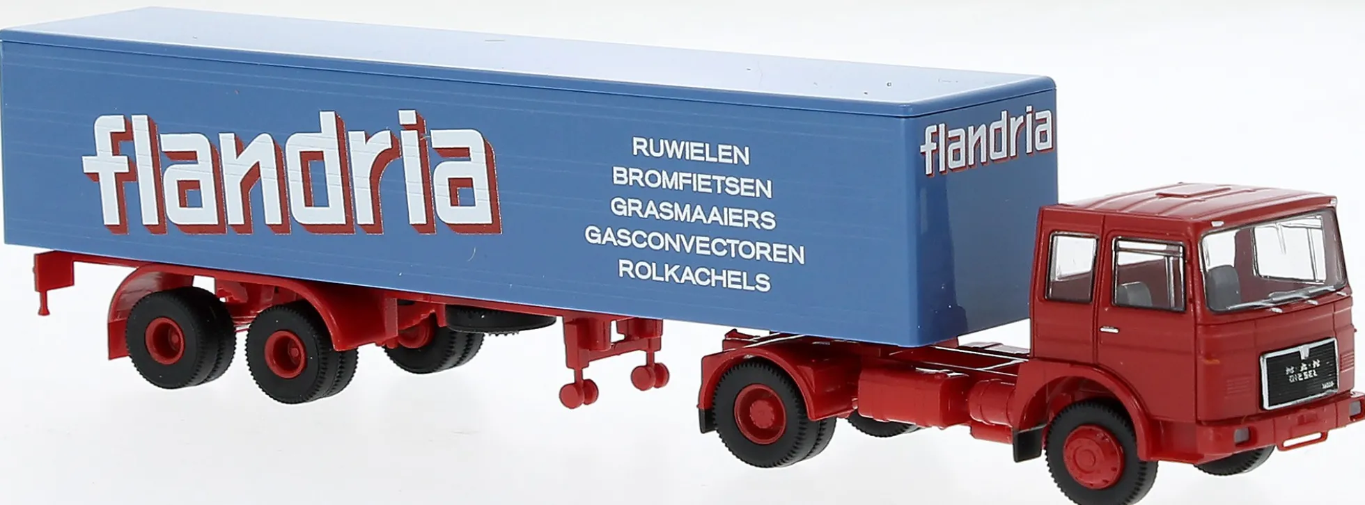 BREKINA 78164 MAN F7 Koffersattelzug Flandria LKW-Modell 1:87