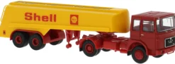 BREKINA 78165 MAN F7 Tanksattelzug Shell 1968 | LKW-Modell 1:87
