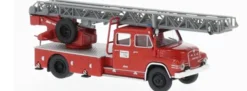 BREKINA 45161 MAN 520H Drehleiter 30 Feuerwehr neutral rot weiss 1967 Blaulichtmodell 1:87