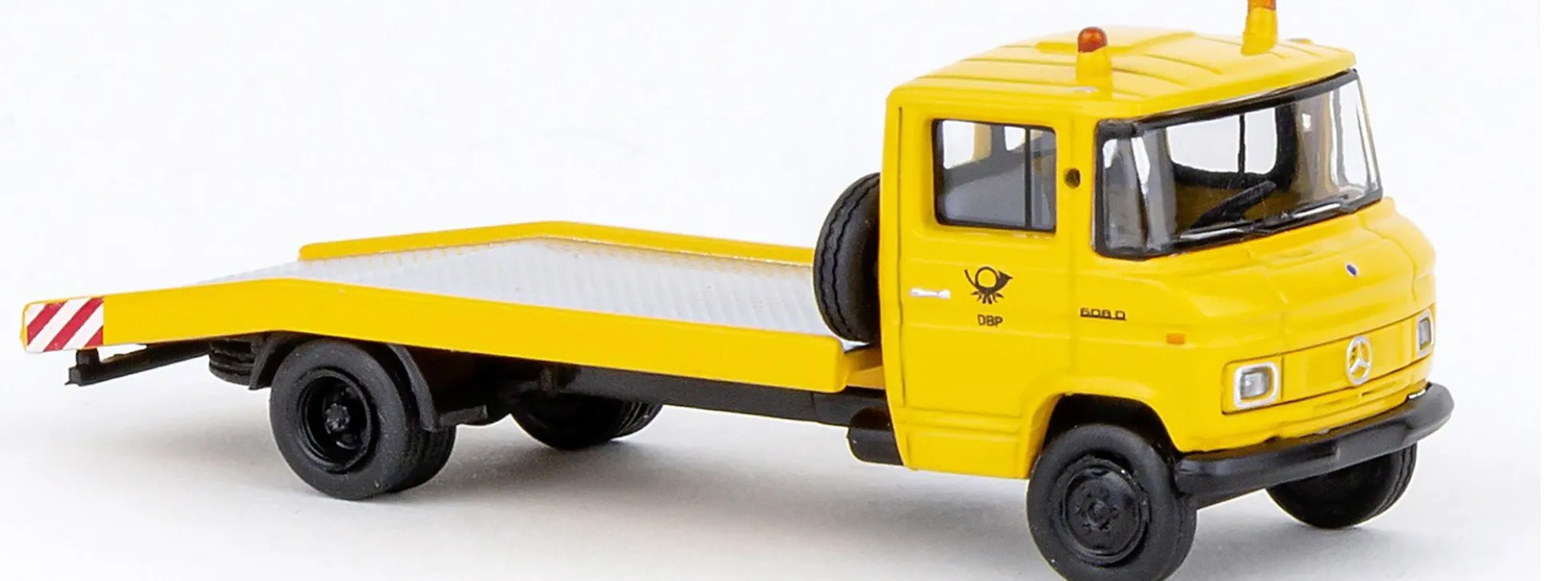 BREKINA 36738 Mercedes-Benz L608 Abschleppwagen Bundespost 1968 Logo klassisch LKW-Modell 1:87