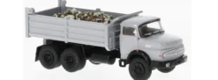 BREKINA 81157 Mercedes-Benz LAK 2624 mit Ladegut grau 1970 LKW-Modell 1:87