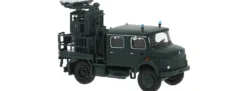 BREKINA 47191 Mercedes-Benz LA911 Lichtmastwagen des Bundesgrenzschutzes 1966 | Blaulichtmodell 1:87