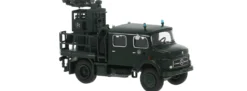 BREKINA 47192 Mercedes-Benz LA911 Lichtmastwagen Polizei tannengrün Polizei Hamburg | Blaulichtmodel