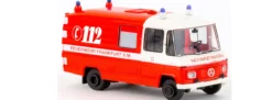 BREKINA 36934 Mercedes-Benz L508 RTW Feuerwehr Frankfurt 1970 Blaulichtmodell 1:87