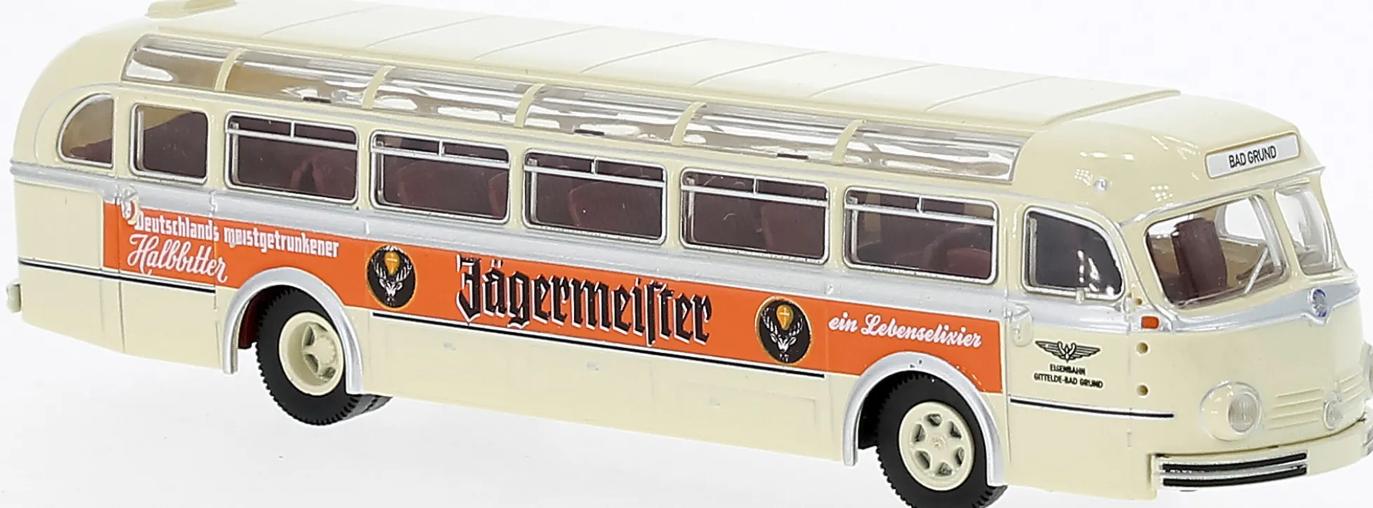 BREKINA 50504 Mercedes-Benz O6600H Reisebus Jägermeister 1953 Busmodell 1:87