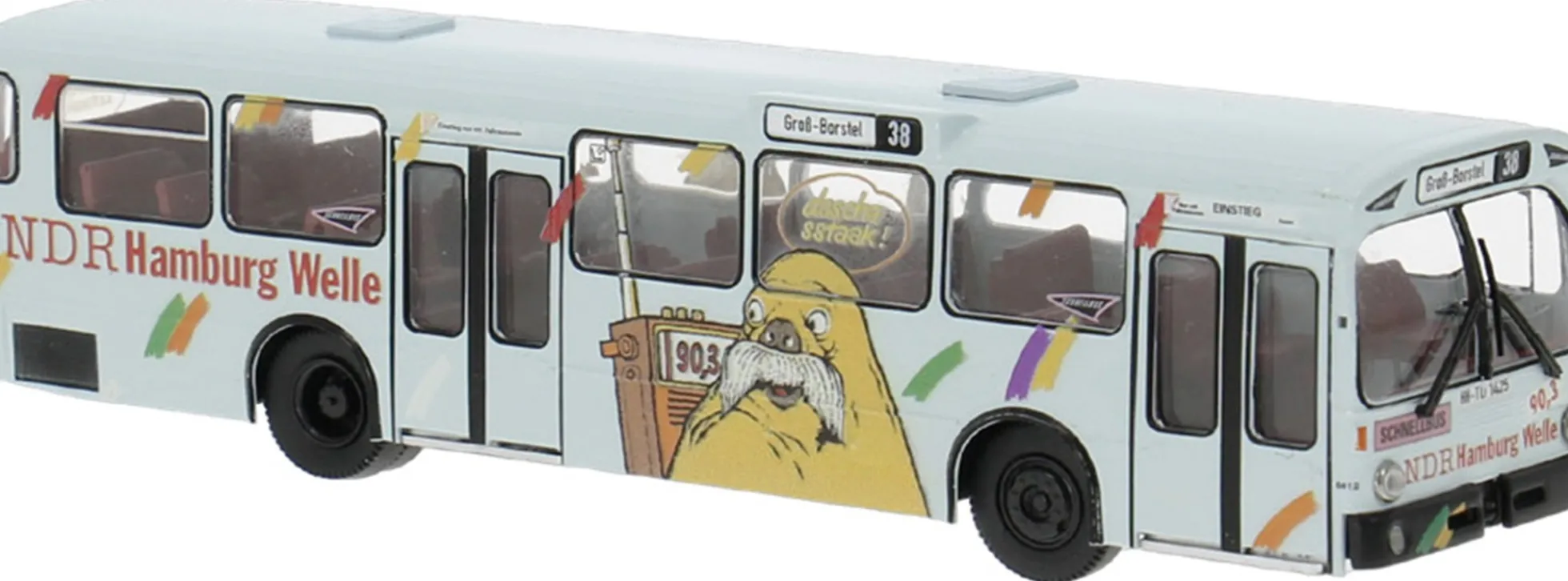 BREKINA 50810 Mercedes-Benz O305 NDR Hamburg 1970 Busmodell 1:87