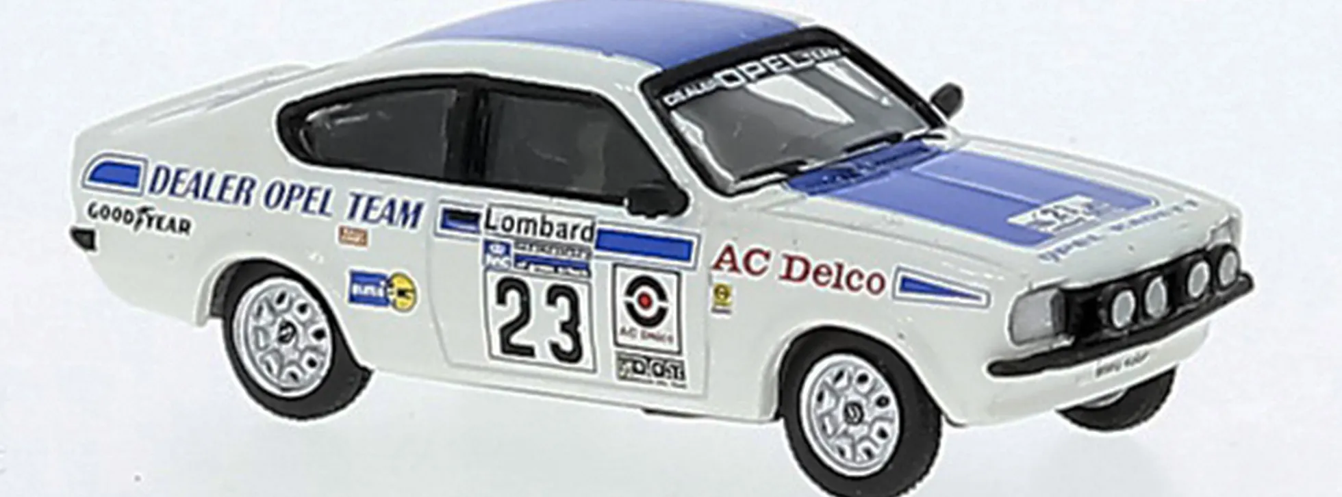 BREKINA 20406 Opel Kadett C GT E RAC Rallye Toni Pond 1976 Automodell 1:87