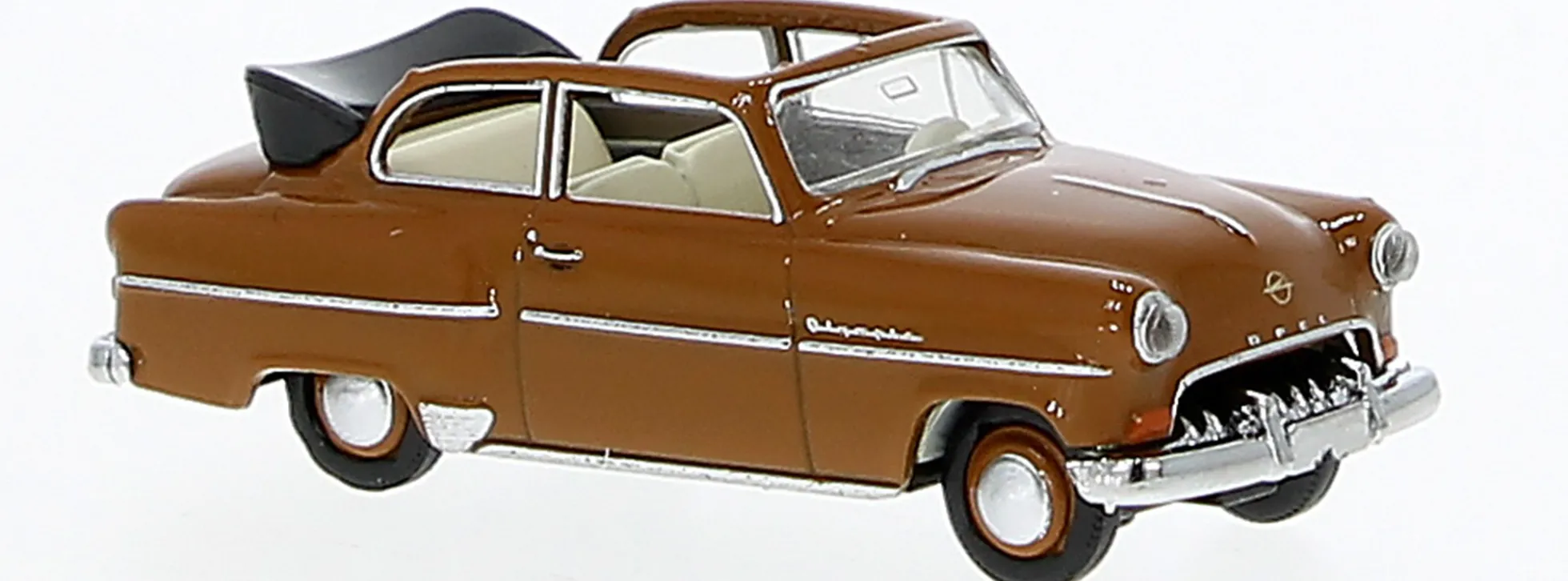 BREKINA 20252 Opel Olympia Cabriolimousine braun 1954 Automodell 1:87