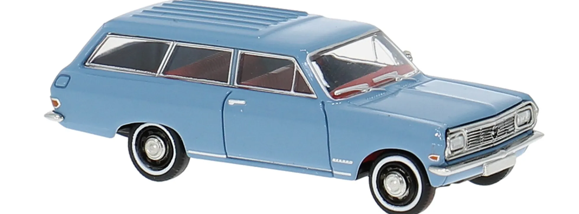 BREKINA 20476 Opel Rekord B Caravan hellblau | Modellauto 1:87