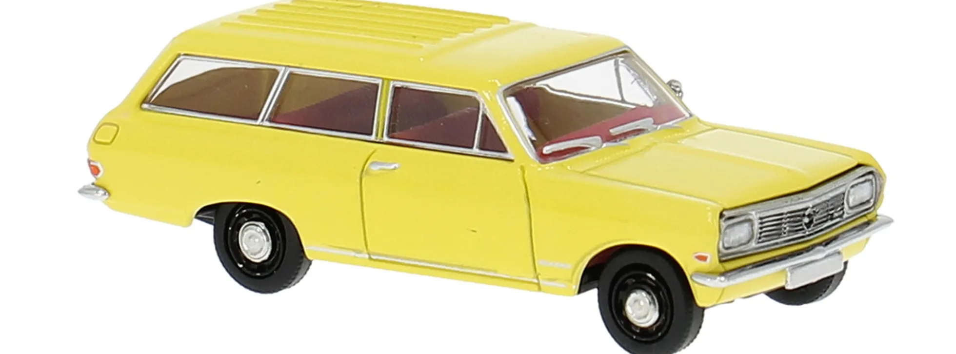 BREKINA 20475 Opel Rekord B Caravan hellgelb | Modellauto 1:87