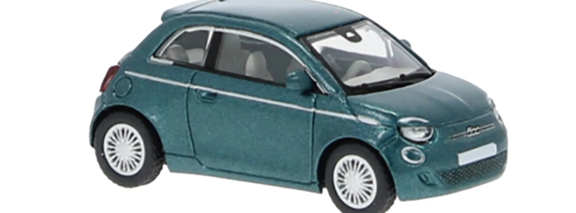 BREKINA PCX870563 Fiat 500e 2020 oceangreenmetallic Automodell 1:87